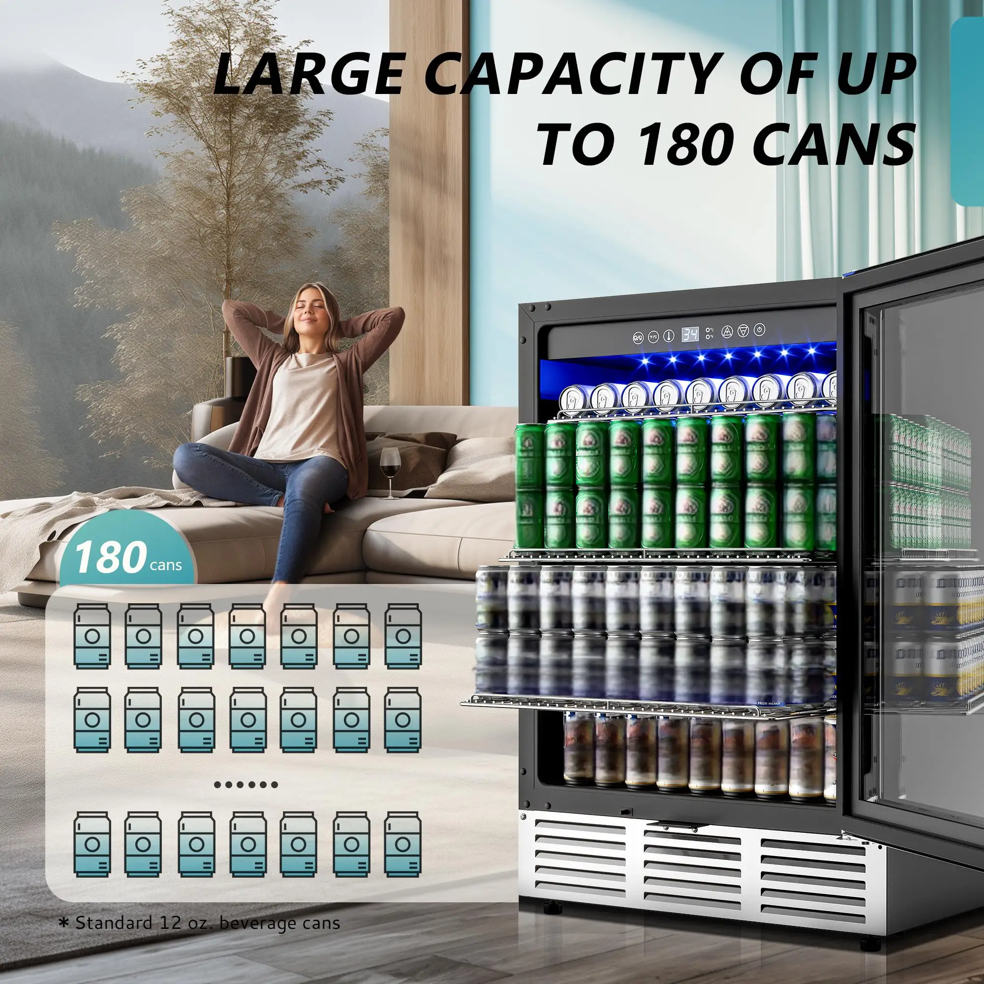 24-Inch Beverage Refrigerator 6