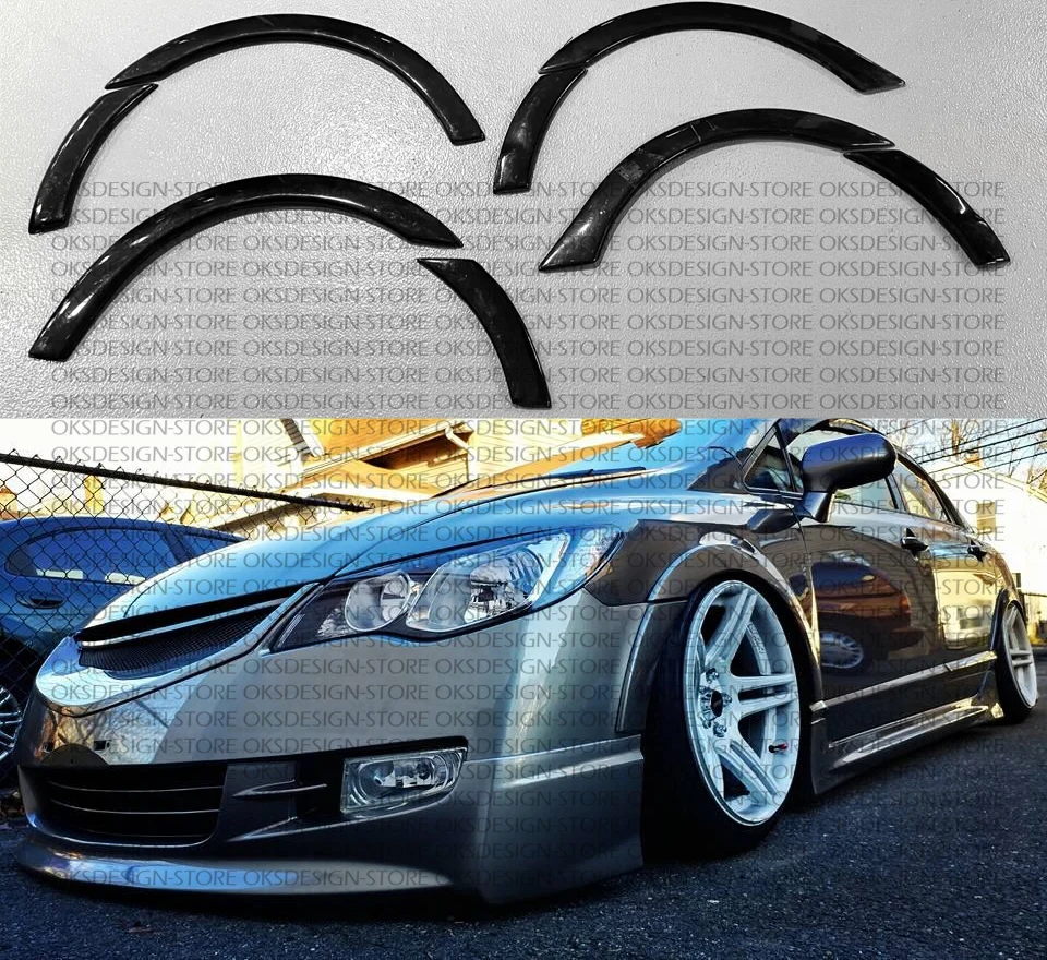 For Honda Civic Fd2 FD6 Fa5 20062011 Mugen RR Style Fender Flares Set
