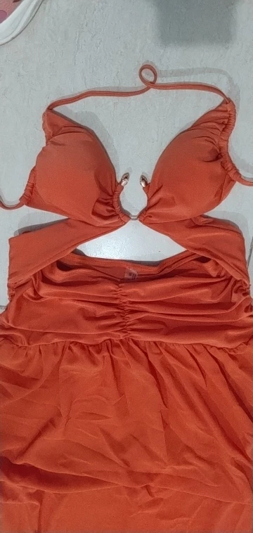 Sophisticated Wire-Free Chiffon Bikini & A-Line Skirt Set photo review