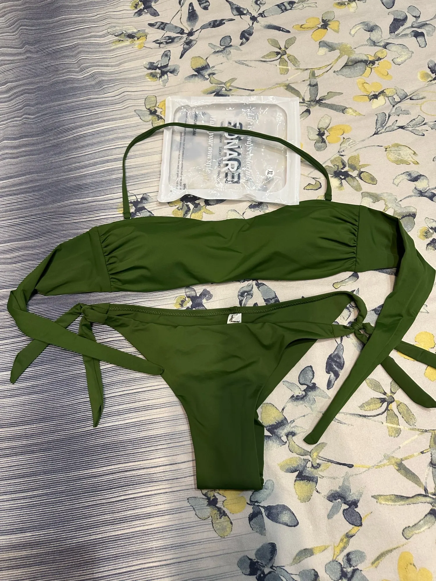 EONAR Bikini 2025 Solid Women Swimsuit Brazilian Cut Bottom Bikini Set Push Up Swimwear Femme Bathing Suits Sport Beach Wear photo review