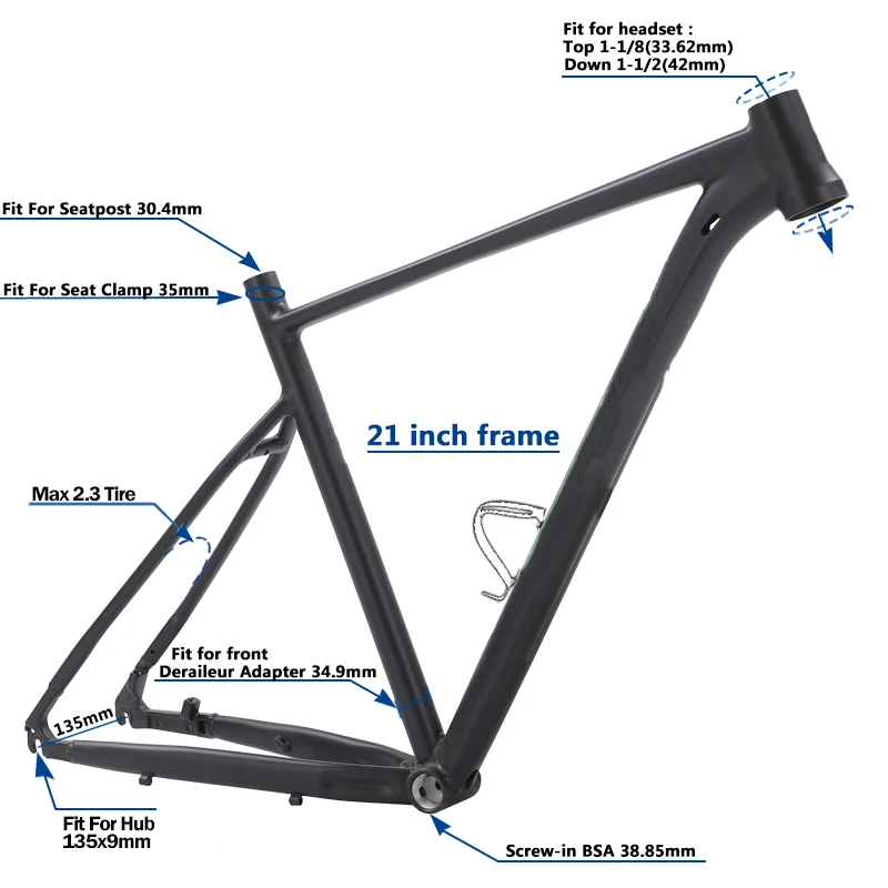 Seat Tube 21 Inch Mountain Bike Frame For What Height Best MTB For