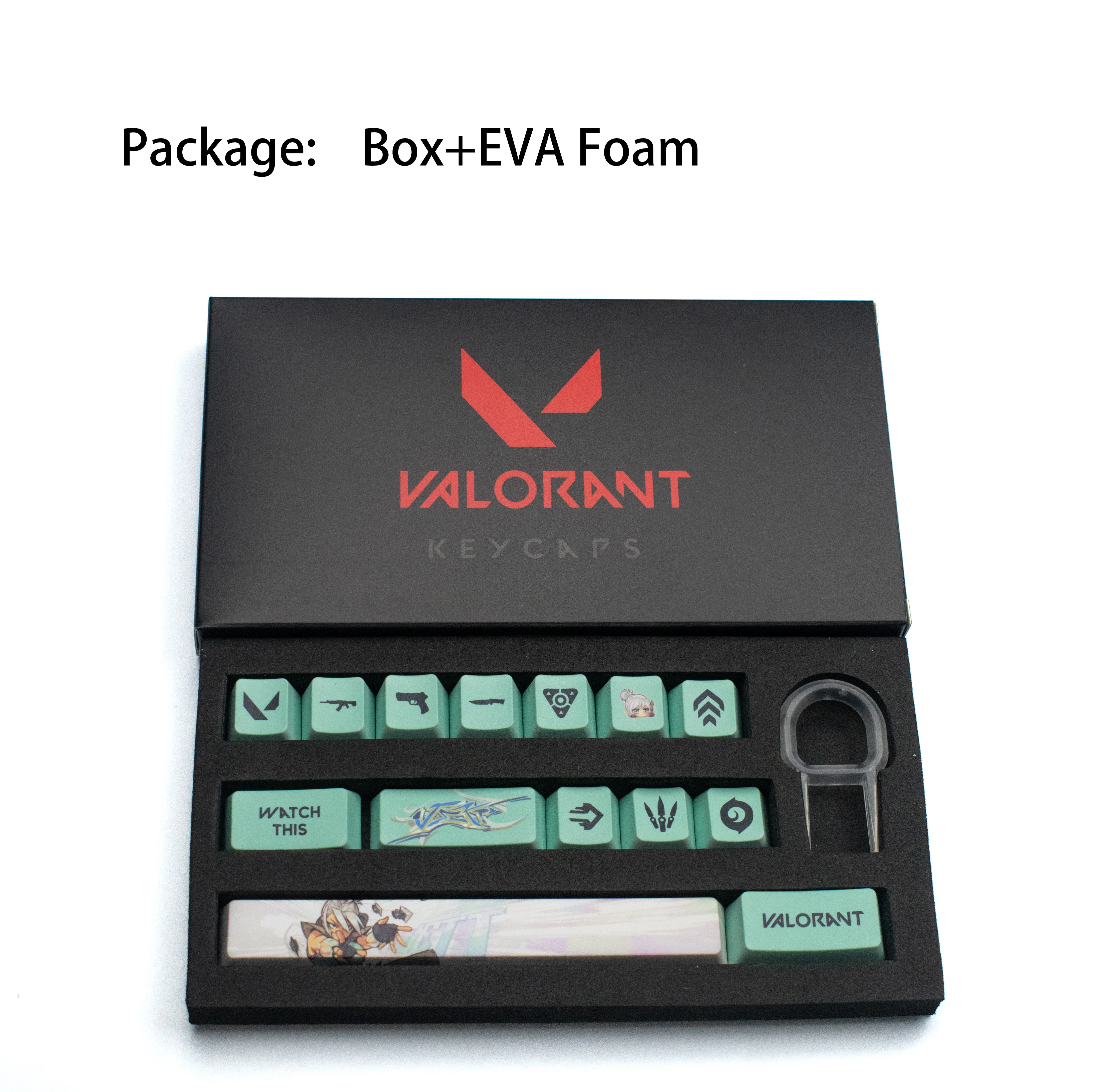 Cravo Keycaps Valorant Keycaps Perfil Oem 14 Chaves Mini Grupo Pbt Dye Sub Novo Design - Imagem 2