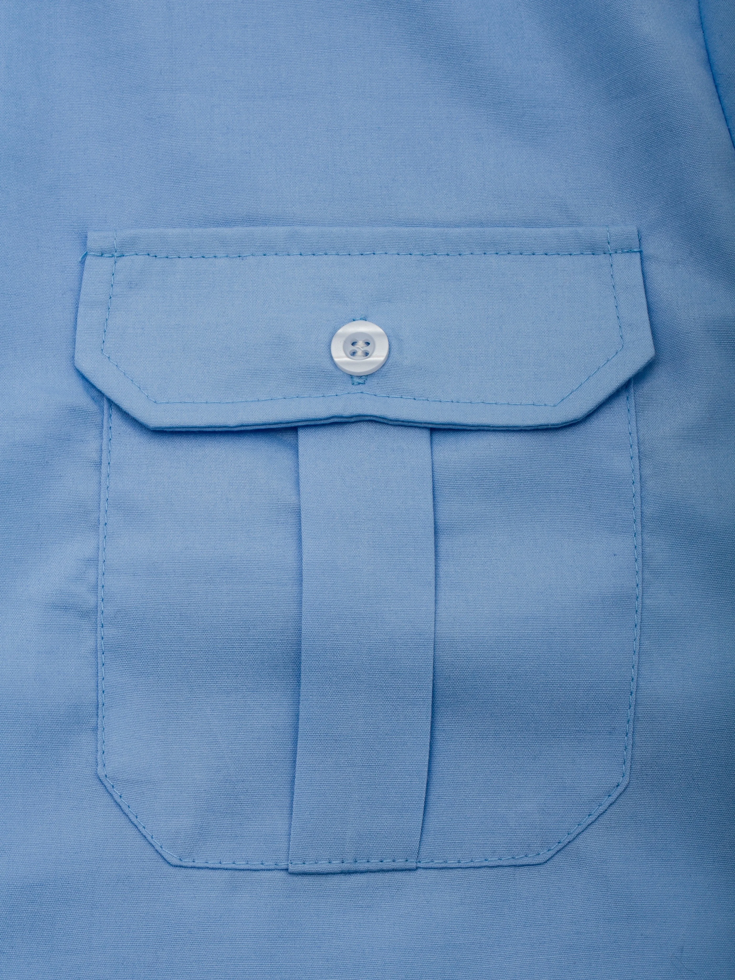 Men's Summer Lapel Solid Short Sleeve Shirt with Two Pockets Casual Button Comfort Cardigan 5