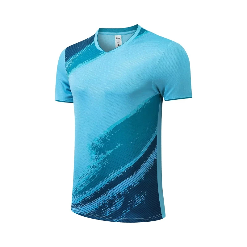 Korea New Tennis Shirt Women And Man Golf Short Sleeve Jersey Badminton Clothes Table Tennis Clothes Sportswear Can Custom