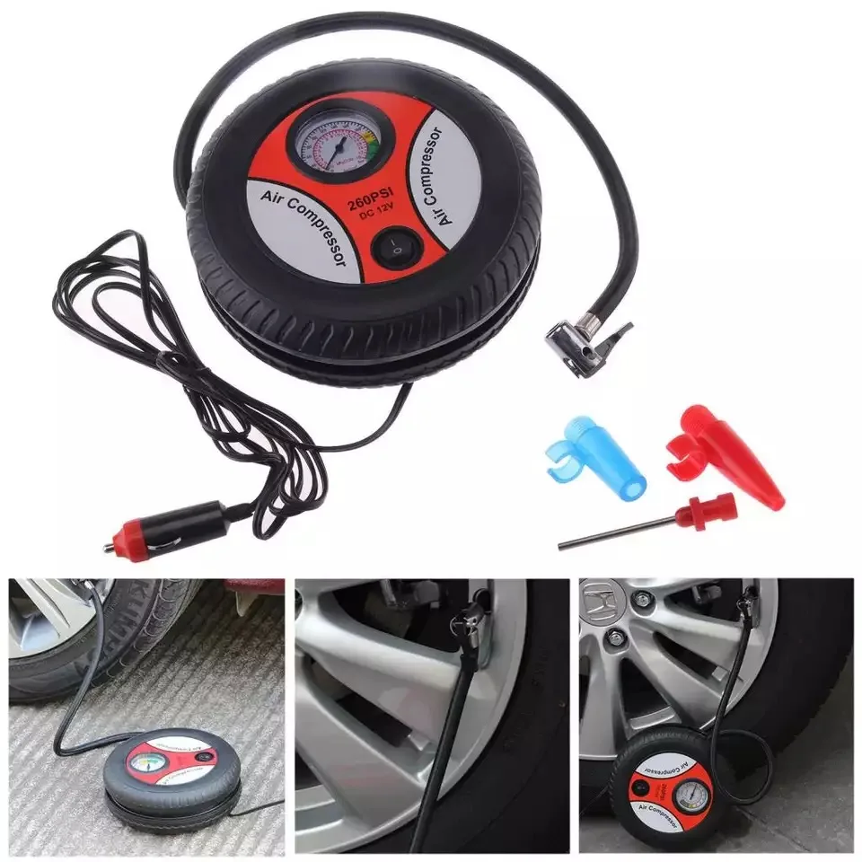 Bomba Infladora De Neumáticos De Automóvil Portátil, 150 PSI Máx