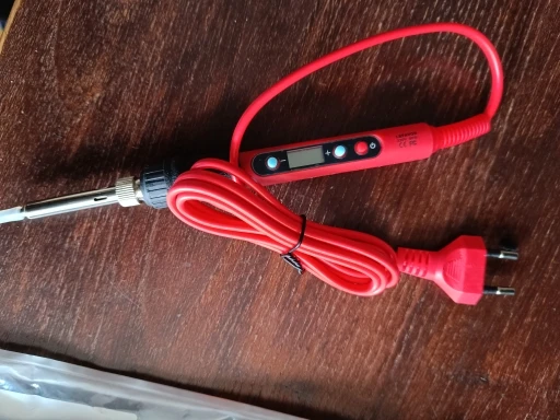 Kit de pistola para soldar de 80W, herramientas de soldadura LCD de temperatura ajustable, calentador de cerámica, puntas de soldadura, pinzas, alambre de soldadura photo review