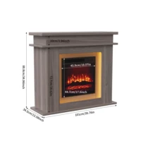 Anajqaqia – armoire de cheminée électrique, chauffage 750/1500W, lumière LED à couleur changeante, effet de flamme 3D réaliste pour le salon 2