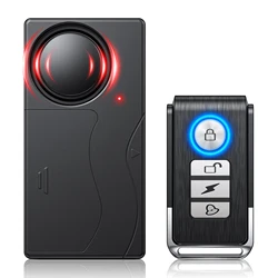 High - Decibel Wireless Anti - Theft Vibration Alarm with Remote Control (NEW 1 Set Alarm)