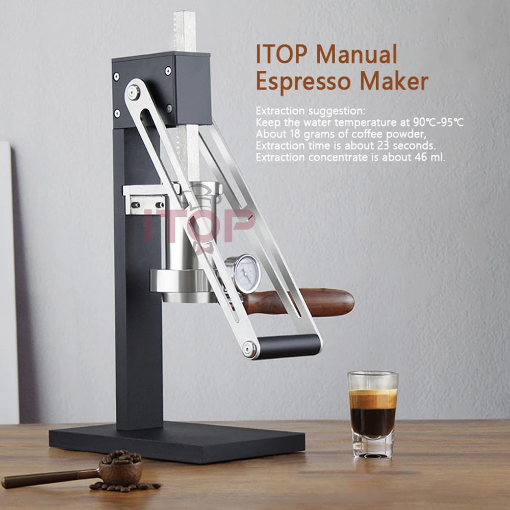 Gzzt 1-16 Bar Extraction Variable Pressure Lever Coffee Maker Hand-pressed Coffee  Machine 304 Stainless Steel Manual Espresso - Coffee Makers - AliExpress