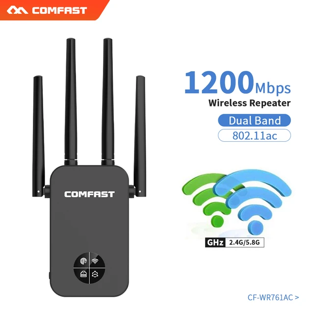 AC1200 Wireless WiFi Repeater 1200Mbps WiFi Extender 802.11ac Dual Band  2.4G&5.8Ghz Wi-Fi Router Wi-Fi Amplifier Access Point - AliExpress