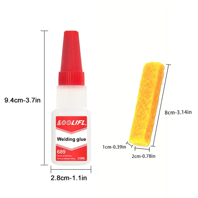 LOOLIFL 689 20 مل غراء زيتي عالي القوة - غراء أحذي...