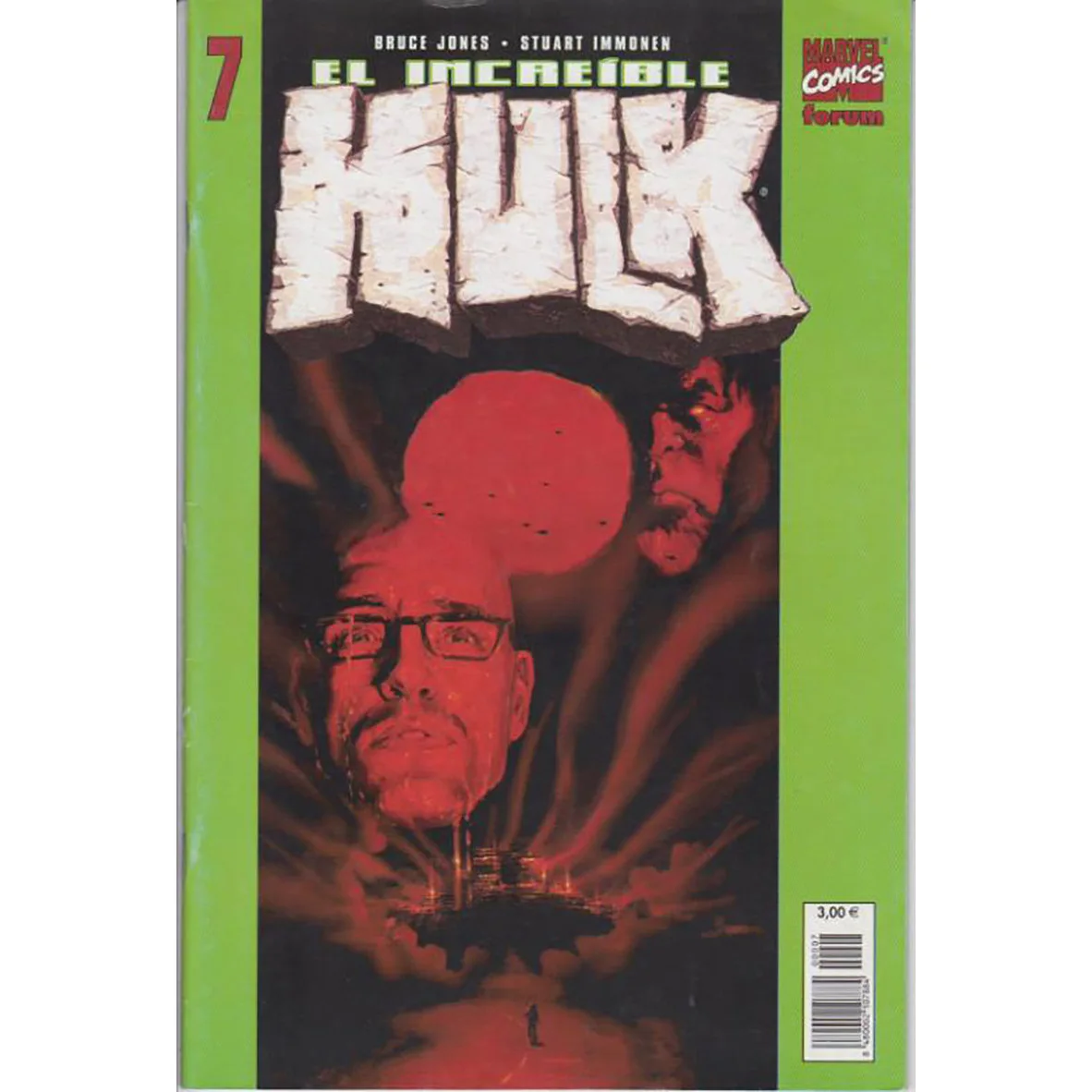 Marvel, The Incredibile Hulk Vol 5 N ° 7 , Ed. Foro, Anno 2004, Scrittore Bruce Jones, Fumetti Spagnolo, Fumetti