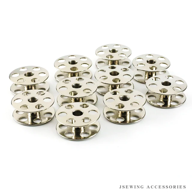 Aluminum Bobbins For Juki LU-2810, LU-2860 Sewing Machines - 10