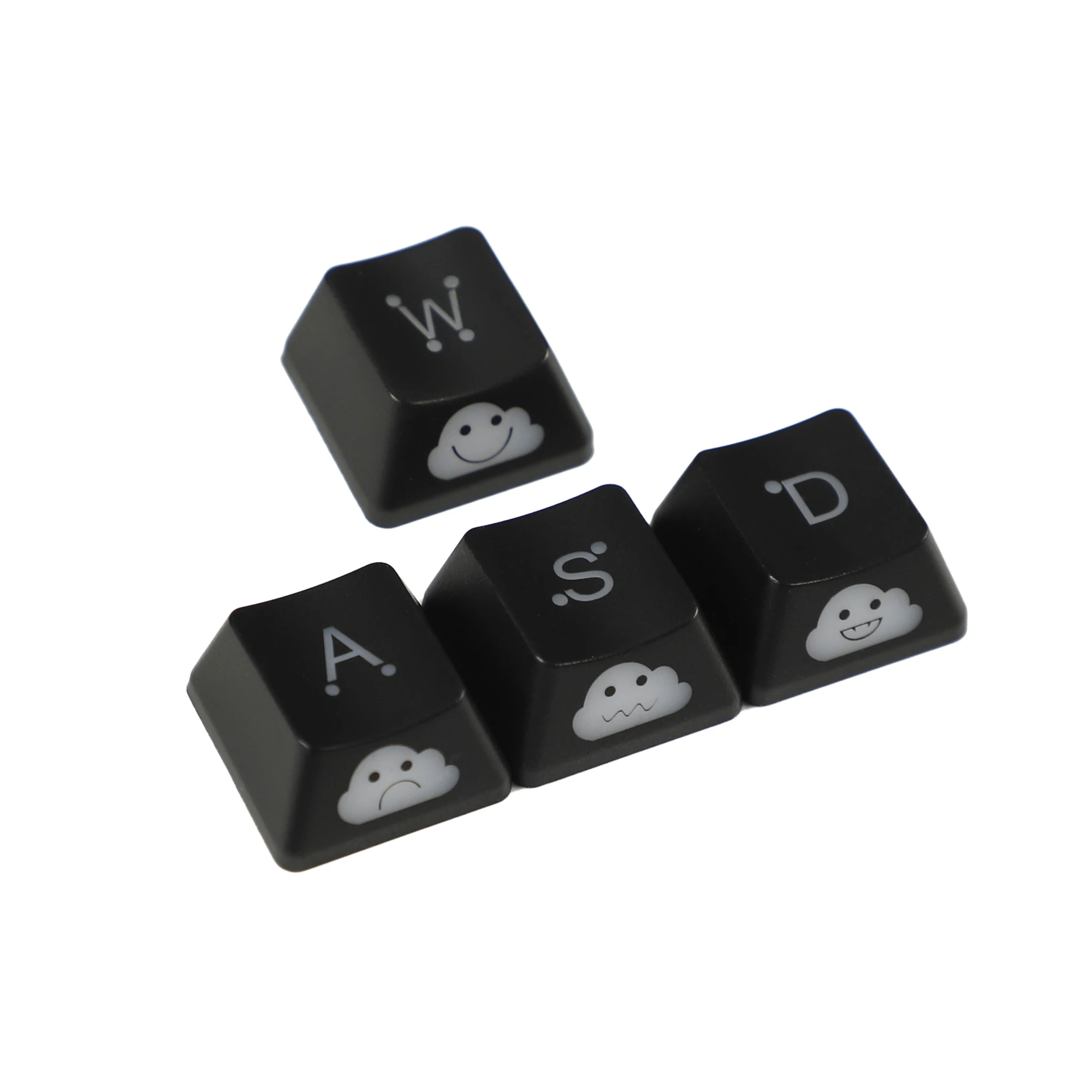 Wasd-seta Keycaps para mx Teclado Mecânico para Jogos Relâmpago Bebê Brilho Através de Keycaps Perfil Oem 1.6 mm Espessura - Imagem 2