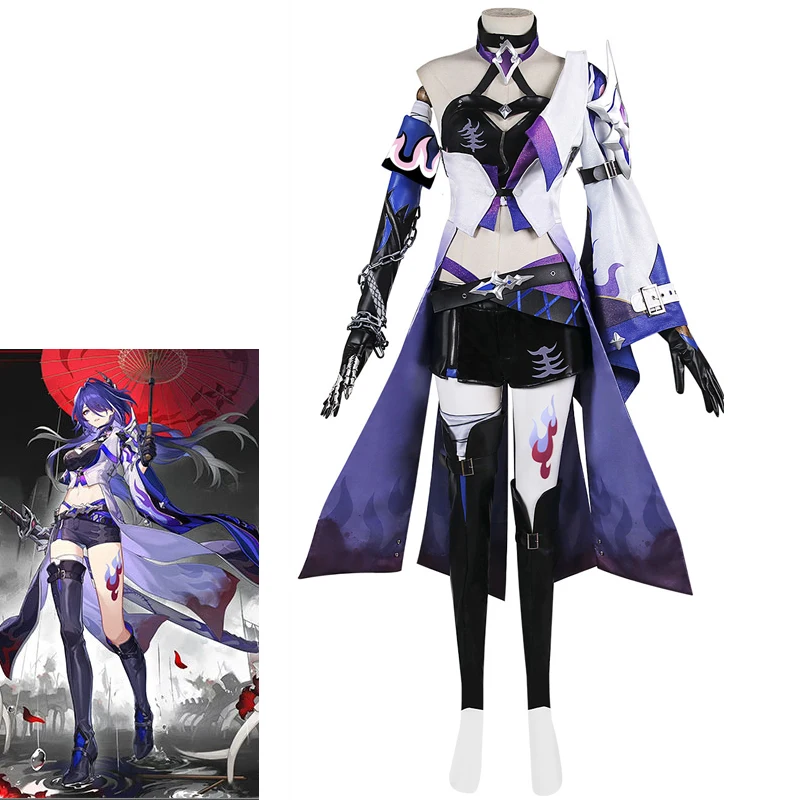 

Custom Made Honkai: Star Rail Acheron/Raiden Bosenmori Mei Cosplay Outfits Festival Uniform Anime Costume Party Garment Suits