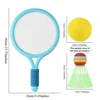 2 Rackets + 2 Balls Beginner Badminton Racket Set, Suitable for Parent-Child Sports Toy, Sports Game, Monochrome And Two-Color 5