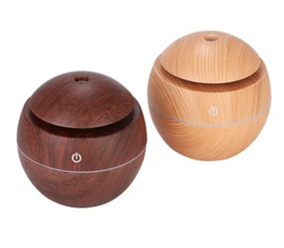 Mini Umidificador de Ar e Aromatizador de Ambientes Tipo Madeira Bola 2