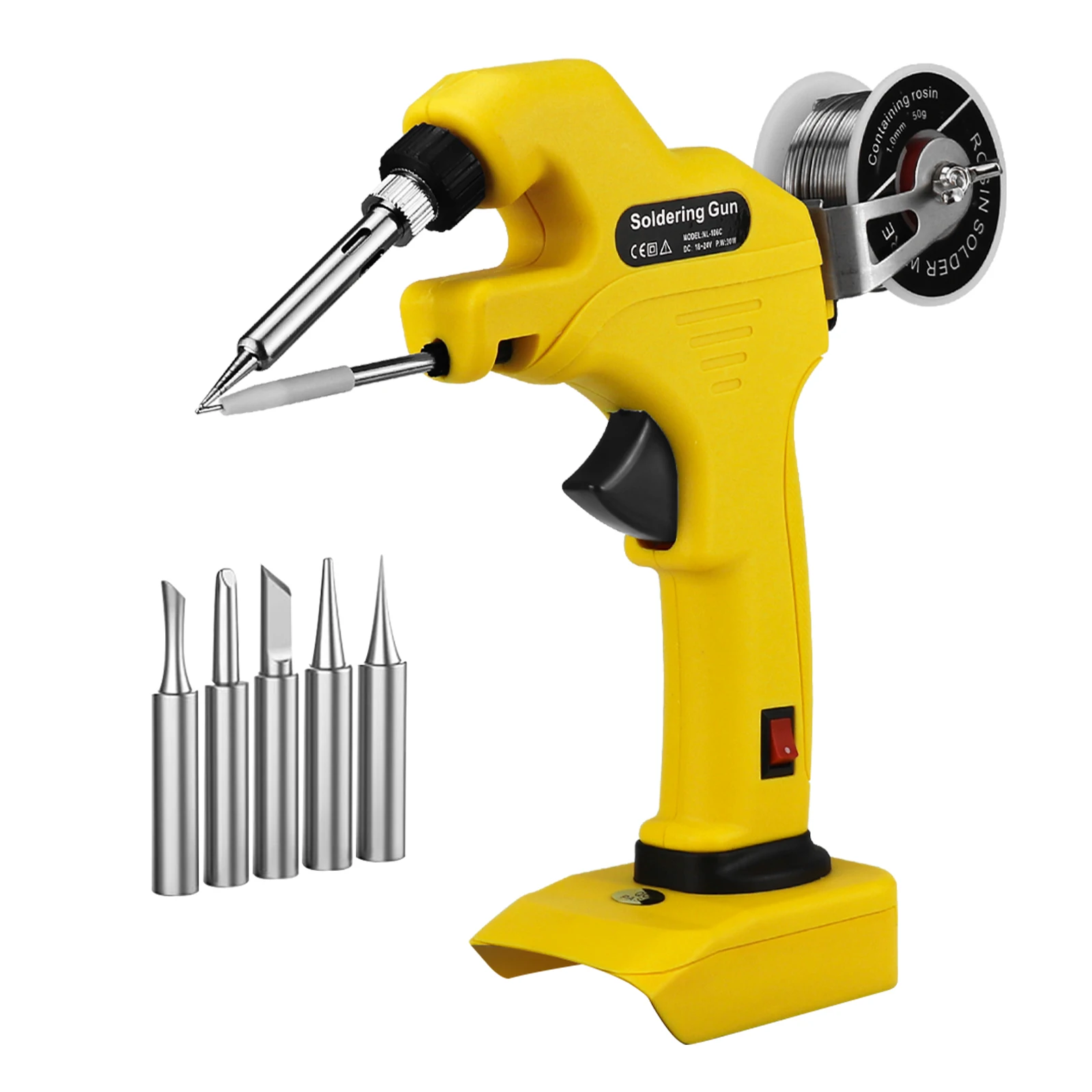 Kit Saldatore Cordless Per Saldatura A Batteria Dewalt 20V Alimentazione Automatica Con Filo Di Saldatura E Punte Per Saldatore (Senza Batteria)