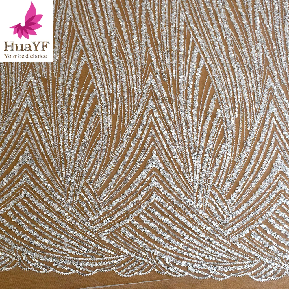 

Элегантное свадебное Тюлевое кружево ручной работы с белым жемчугом и бусинами ткань для свадебного платья