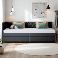 Диван-кровать Rosahqnda 90x200 см, современная 1-местная выдвижная кровать 2 в 1, односпальная кровать, функциональная раскладная кровать, раскладной диван на 1 человека