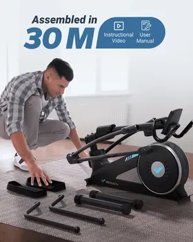 MERACH Elliptical Machine Elliptical Machine Home Hyper-Quiet Magnetic Drive System 16Levels Adjustable Resistance MERACH App 4