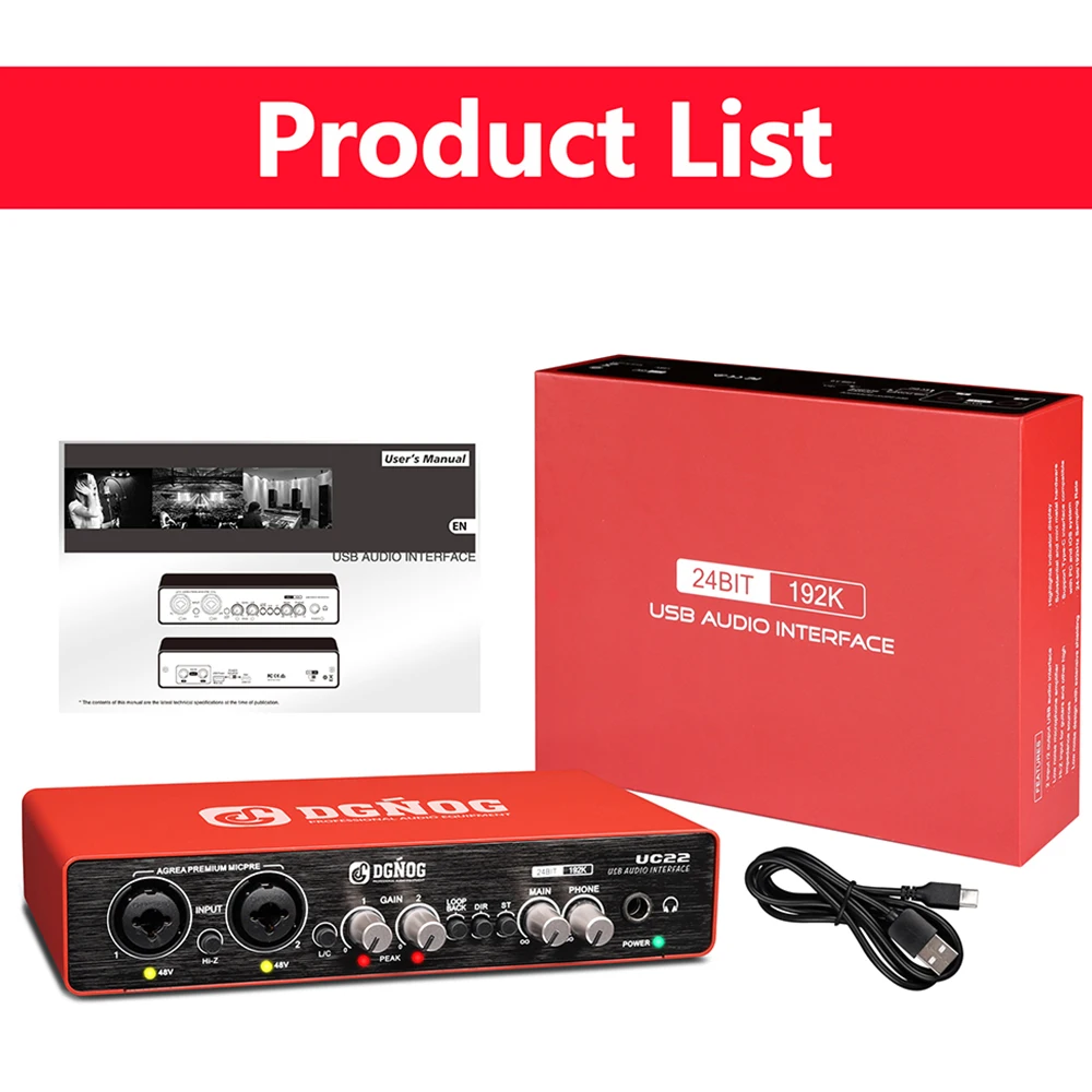 Audio Interface Professional Sound Card | Podcast Studio - Pro Audio Recording Aliexpress