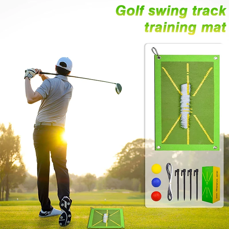 Golf Training Path Mat For Swing Detection Batting Trajectory Direction