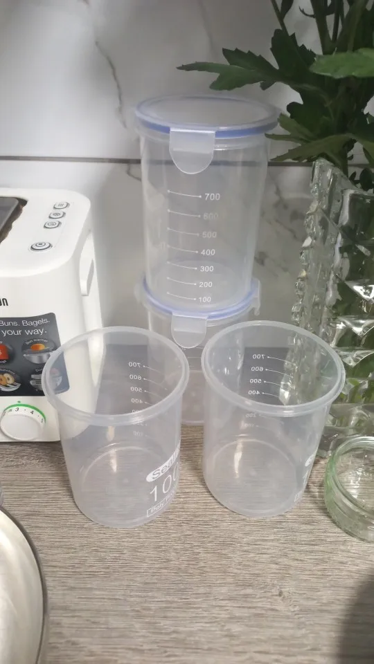 4Pcs Sealed Storage Box Transparent Kitchen Food Grain Organizer Storage Tank Plastic Large capacity Moisture-proof Sealed Jars photo review