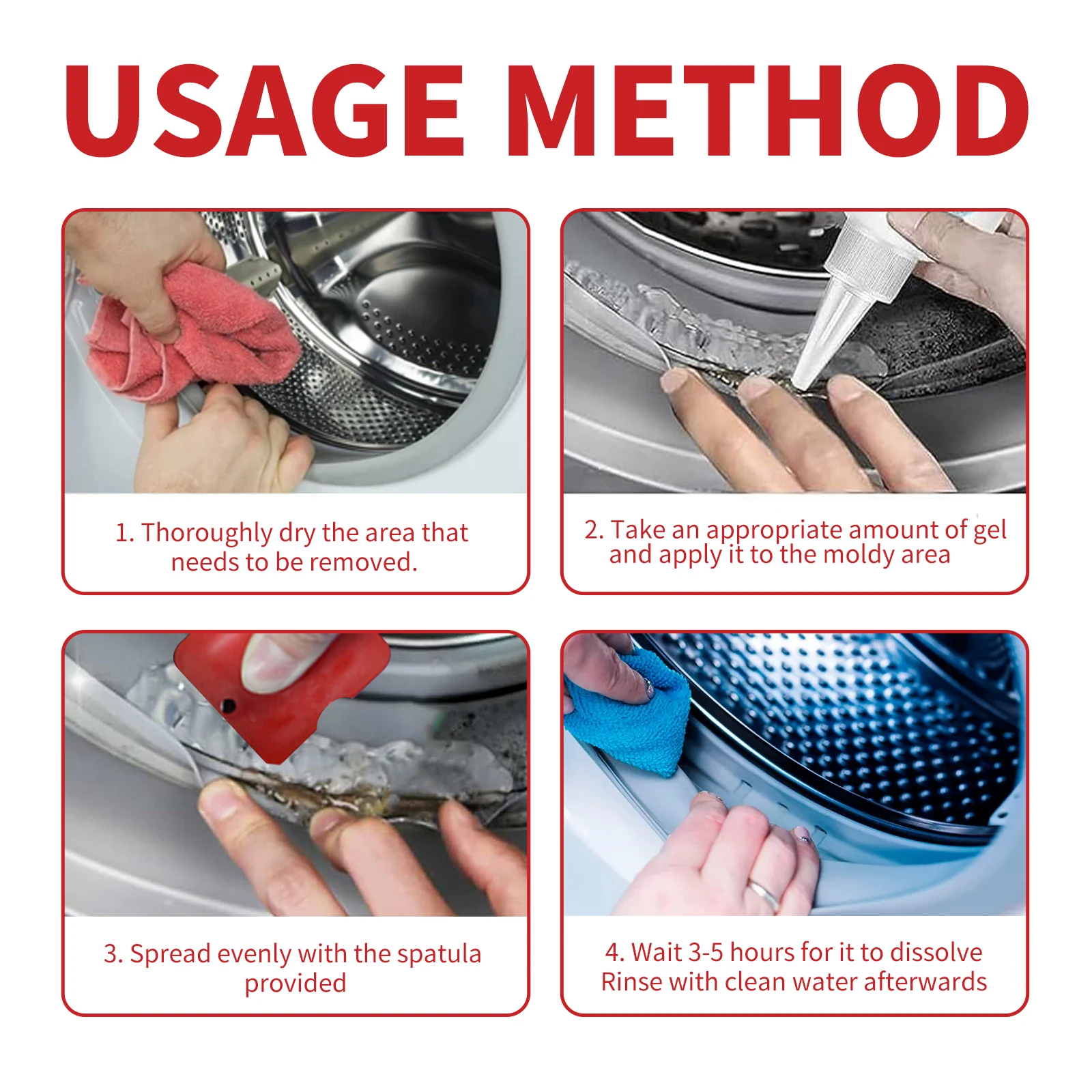 Mold Stain Cleaner Liquid for Bathroom Walls and Mildew Removal