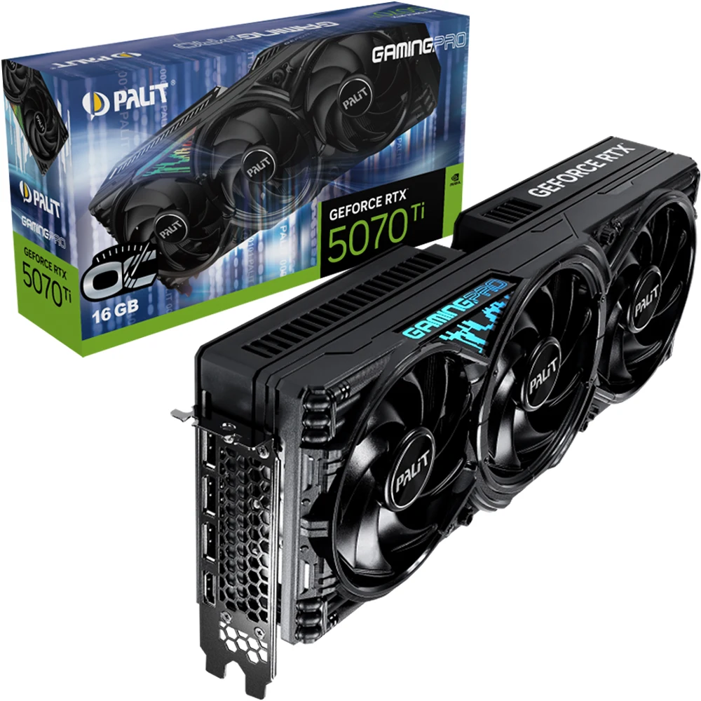 PALIT GeForce RTX 5070 Ti GAMINGPRO OC D7 16GB Emtec - AliExpress