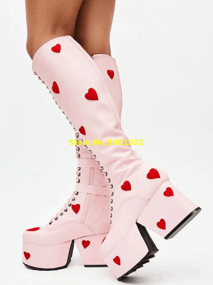 construction heel boots