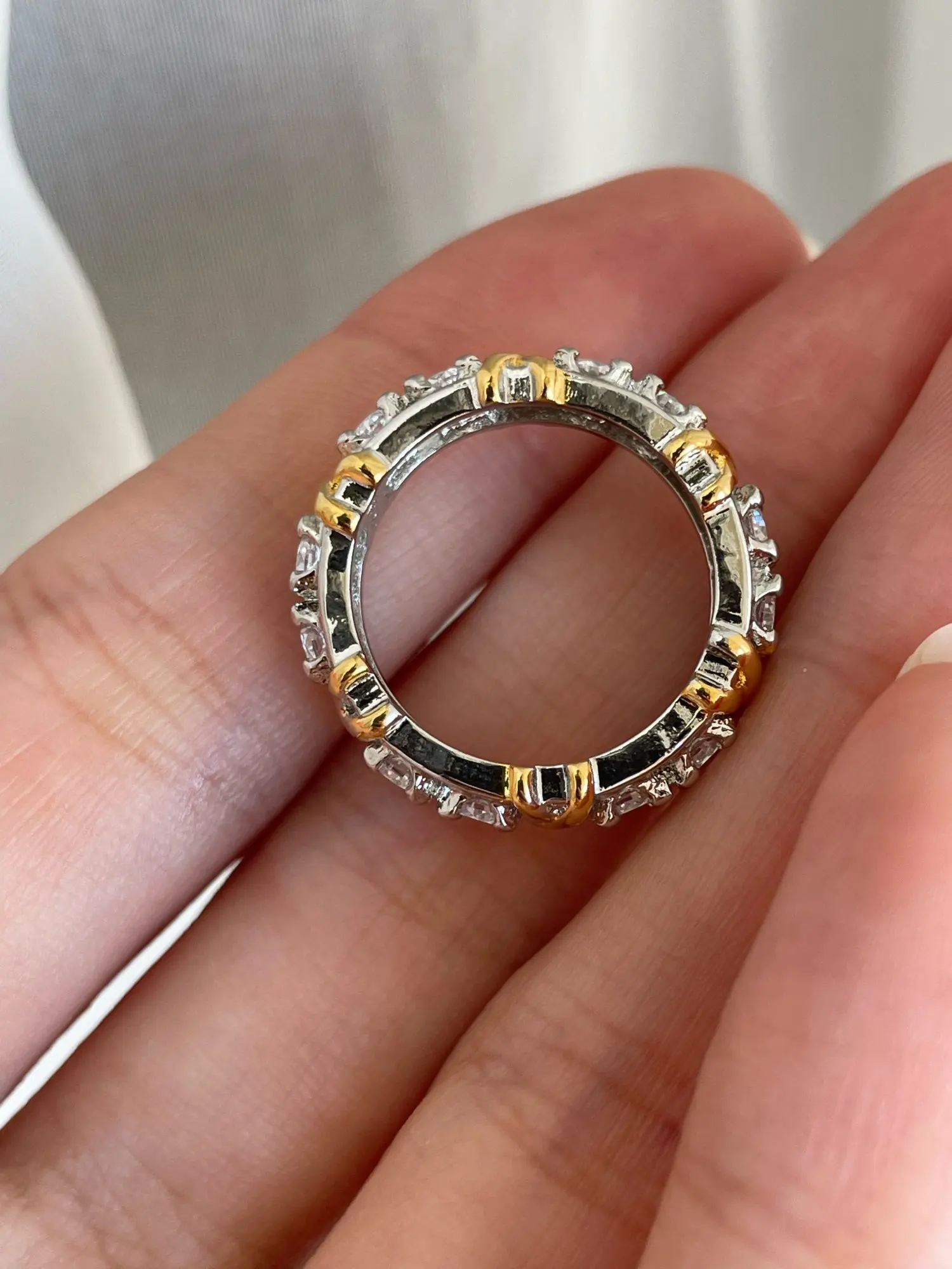 Handmade Creative Eternity Zircon Ring Mavigadget