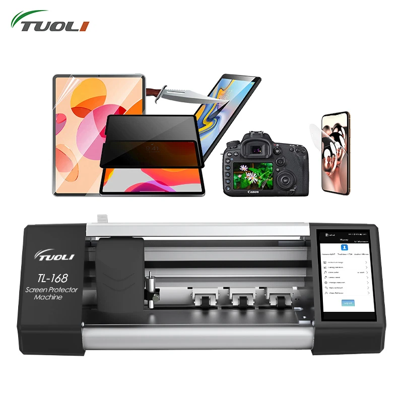 Tuoli Tl168 Intelligent Screen Film Cutter Flexible Hydraulic Film