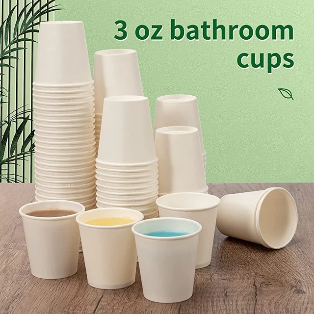 Small Paper Cups for Bathroom, 3oz Disposable Mouthwash Cups Bulk