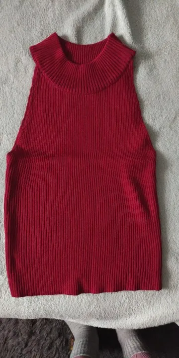 Women's Ribbed Halter Corset Crop Top - Y2K Streetwear Style photo review
