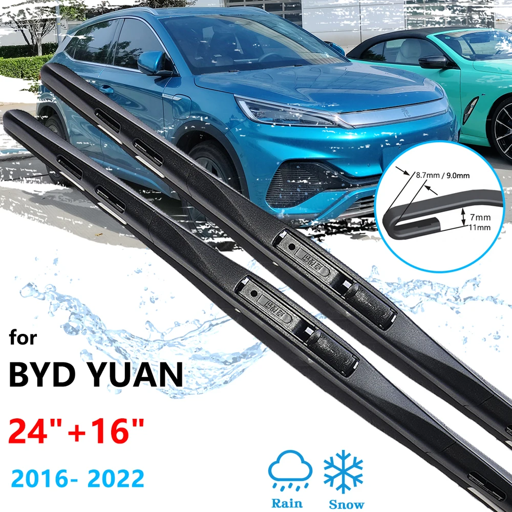 

For BYD Yuan S1 MK1 2016 2017 2018 2019 2020 2021 2022 Windscreen Wipers Rubber Strip Refill Arm Accessory Cleaning Replacement