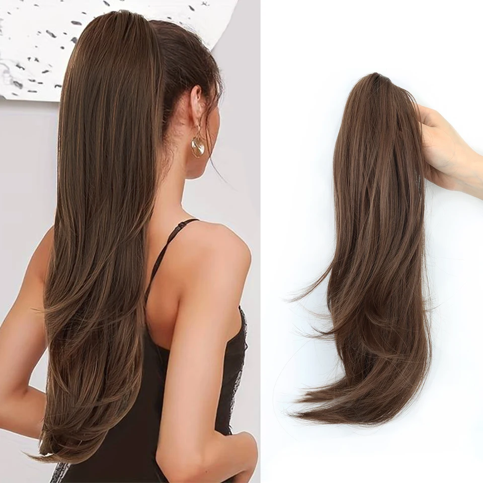 Clip Artiglio Scünci Per Capelli Spessi – Marrone – Confezione Da 3 – Antiscivolo