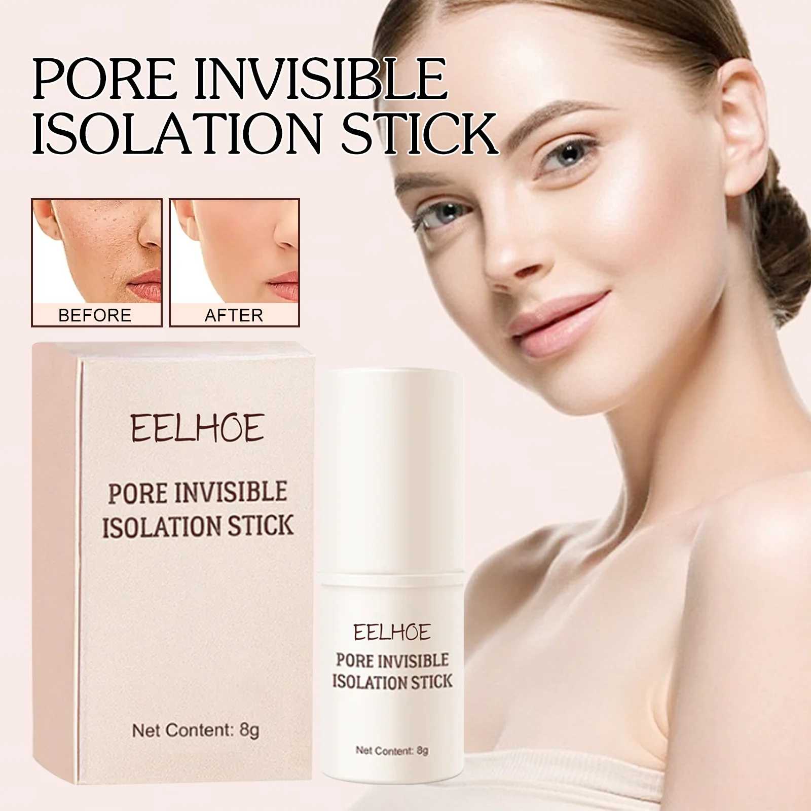 Moisturizing Waterproof Face Primer Makeup Base Gel Oil-control Matte Smooth Fine Lines Invisible Pore Invisible Isolation Stick