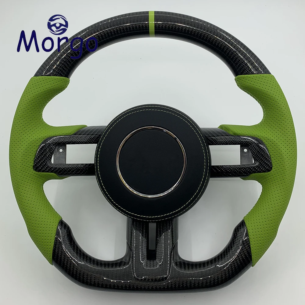 

Custom Real Carbon fiber Steering Wheel For Ford mustang GT 2023 2022 2021 2020 2018 2019 Car Steering Wheel
