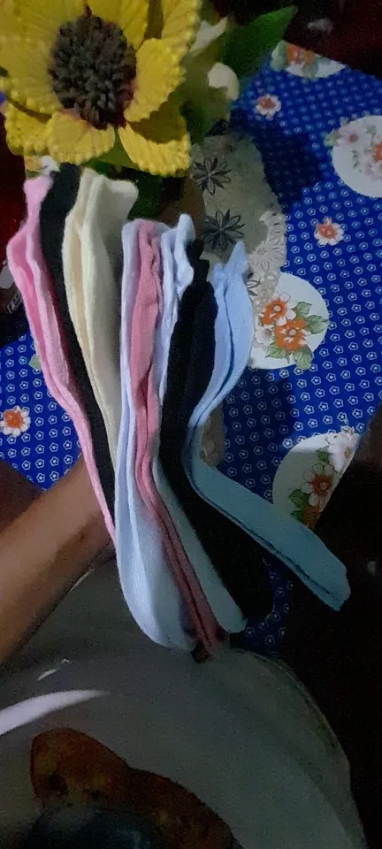 Kit 12 Pares Meias Feminina Multicolor Casual Cano Curto Cor Variados photo review