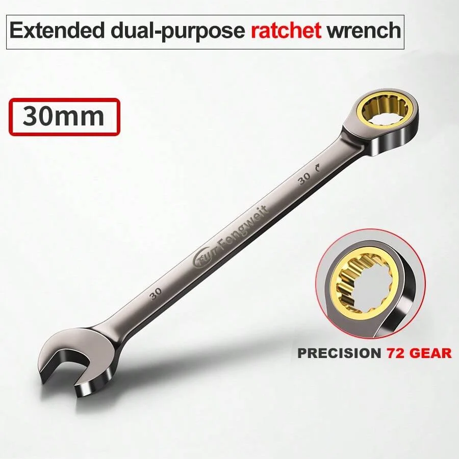 Versatile Dual-Use Ratchet Wrench (6-32mm) for Universal Maintenance Tasks