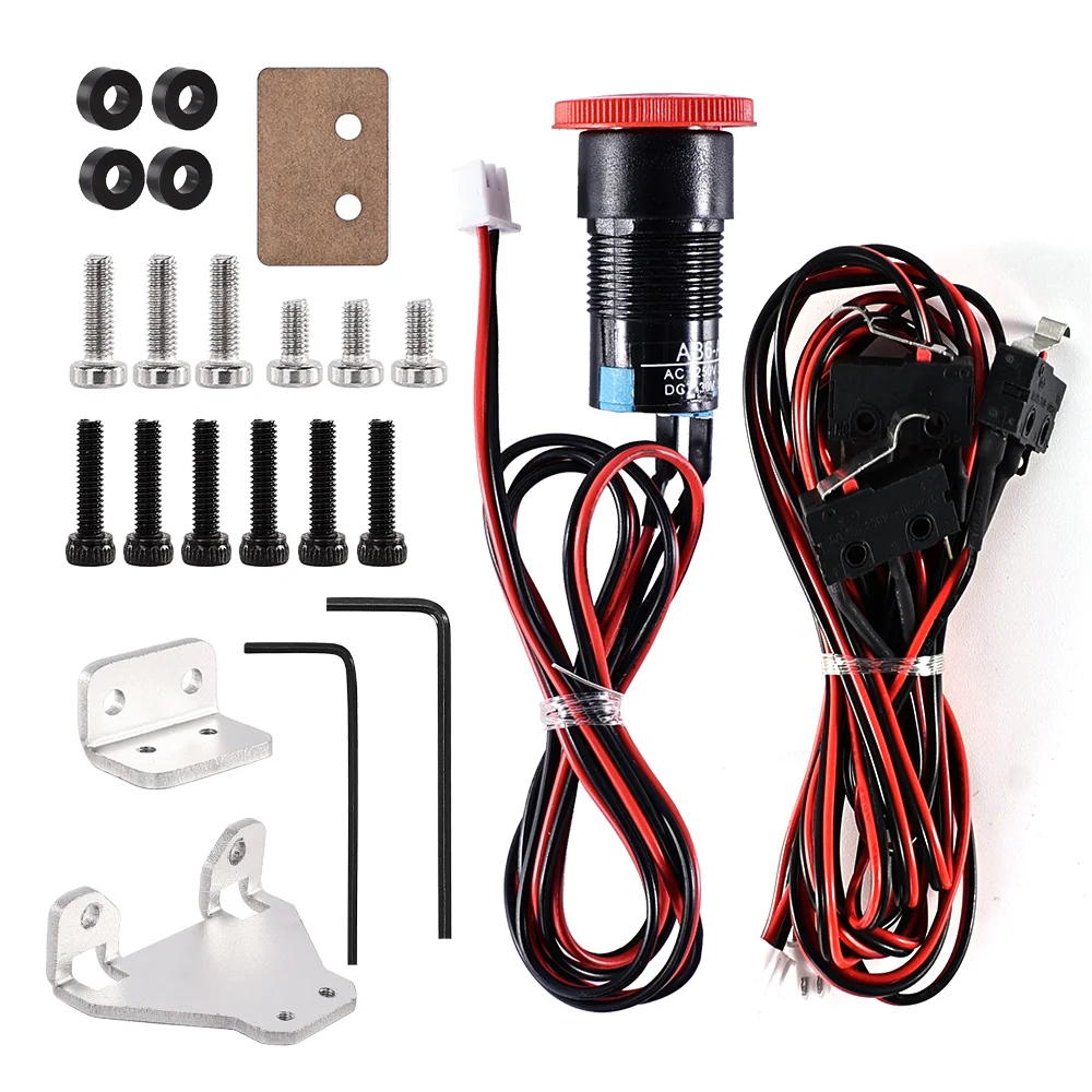 Yofuly 3018 Max Engraving Machine Limit switch and Emergency Stop Switch for CNC Wood Router Engraveing Machine Milling limit switch laser machine spare parts