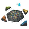 Chain Triangle Chess Game, Geometric Chess Game, Board Games for Family Night, Family Games for Kids and Adults, 2 to 4 Players 5