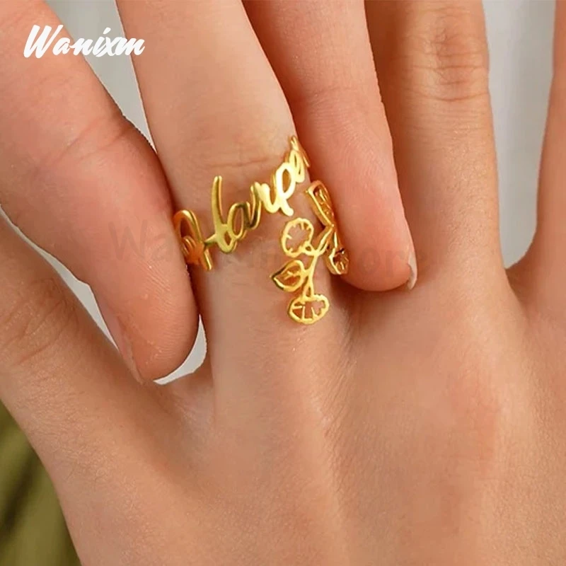 Open Letter Butterfly Ring, Name Ring, Letter Ring, Personal Name Ring,  Personalised Ring, Gold Name Ring, Butterfly Gold Ring - Etsy