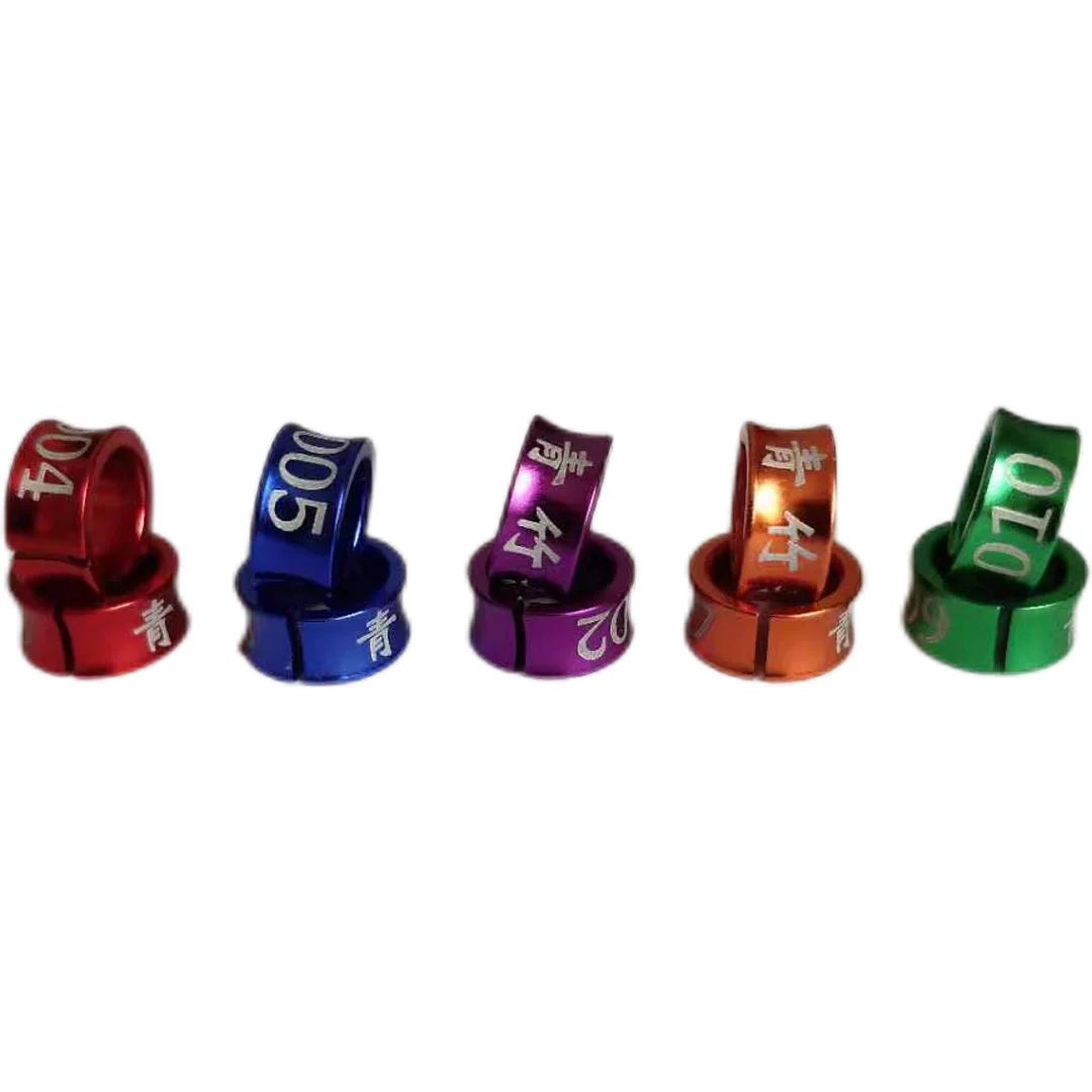 

Personalized 50PCS Split Bird Leg Bands - Aluminum - Custom Laser Engraved