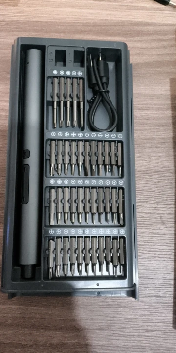 75 in 1 Precision Electric Screwdriver Set with 71 Magnetic Phillips Torx Bits 3 LED Lights Multifunctional Power Repair Tool photo review