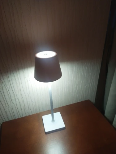 Rechargeable LED Table Lamp Touch Switch 3 Levels Dimmable Desk Lights Bar Club Dinner Creative Decorative Ambient Lighting photo review