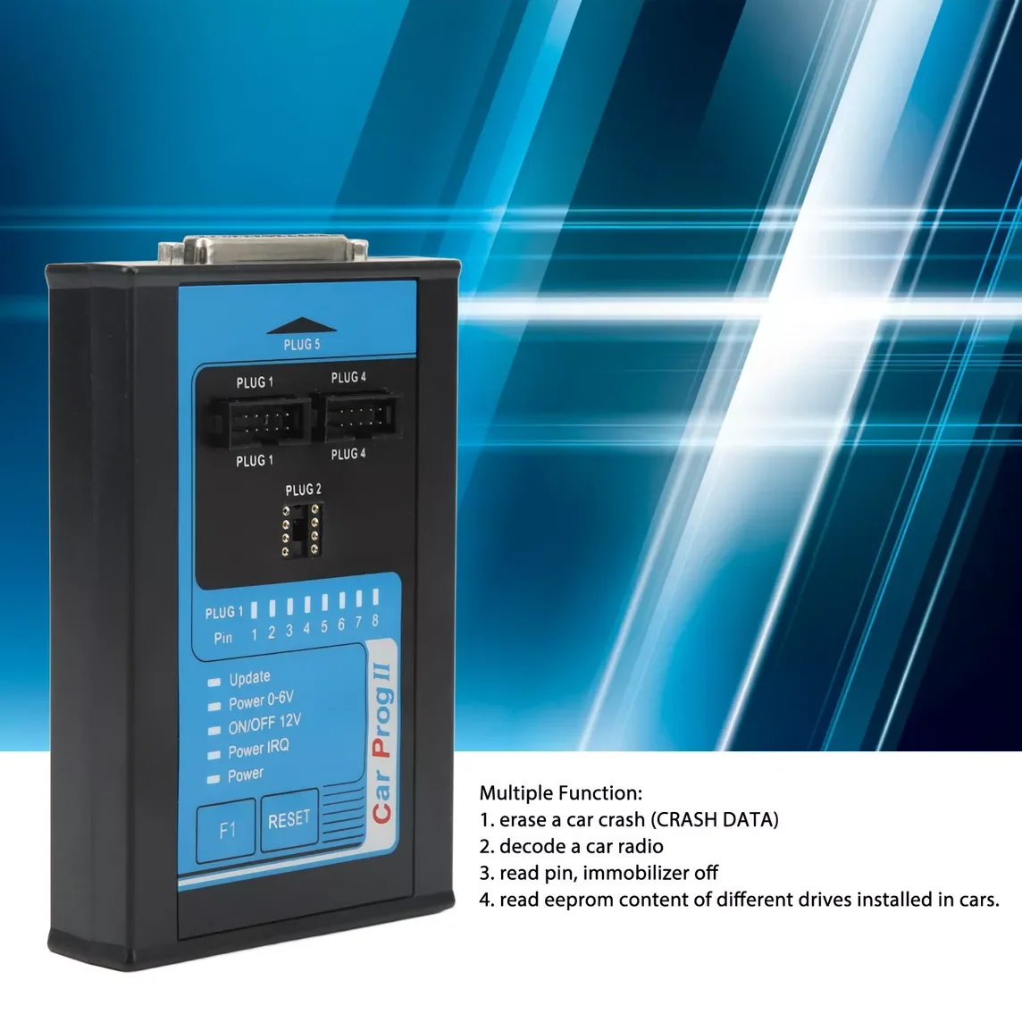 Car Prog II Carprog 2 Carprog2 ECU Programmer Reset Crash Data Immo Off Read Save Dataflash Radio Instrument Programmer PK Iprog