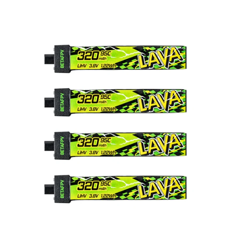 BETAFPV LAVA II 1S 320 мАч 3,8 В 95C Аккумулятор BT2.0 Разъем с зарядным устройством для Air65, Meteor65 Pro, Cetus thumbnail 2