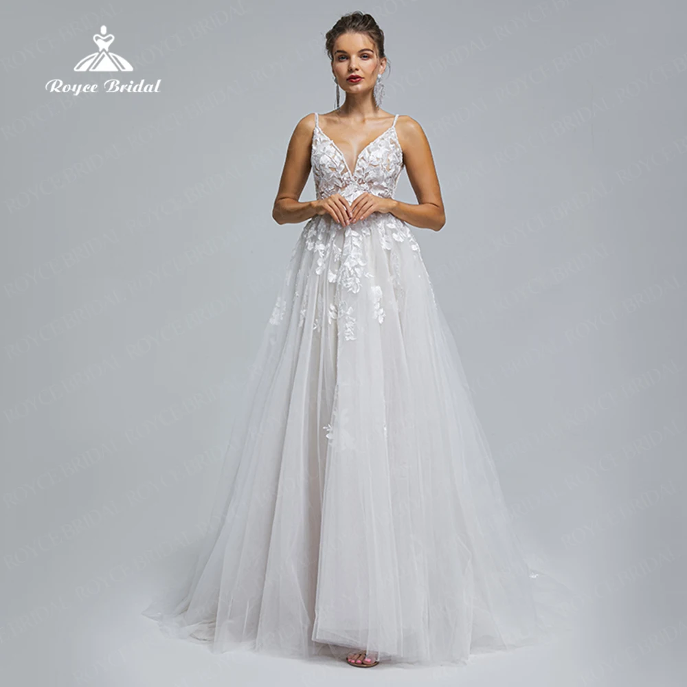 

Charming Vestidos De Novia Boho Organza and Tulle Wedding Dress 2023 Lace Appliques Beach Bridal Gown Robe Mariage Sukienka